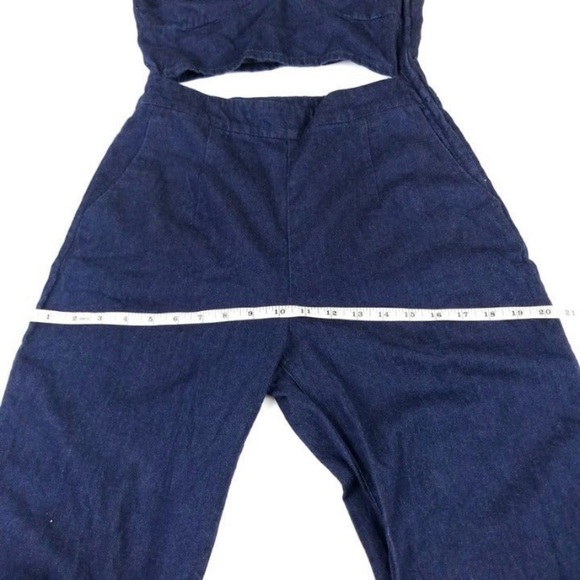 WHITE Peekaboo denim bustier - Picture 8 of 13